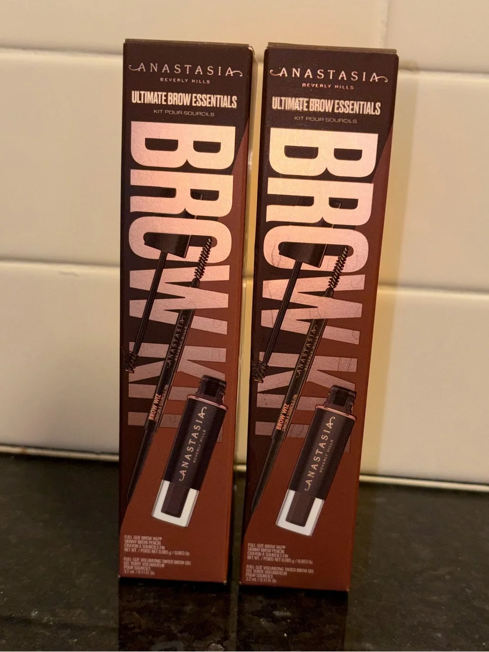 Anastasia Beverly Hills - 2Pc Bundle Ultimate Brow Essentials Kit (Med. Brown)